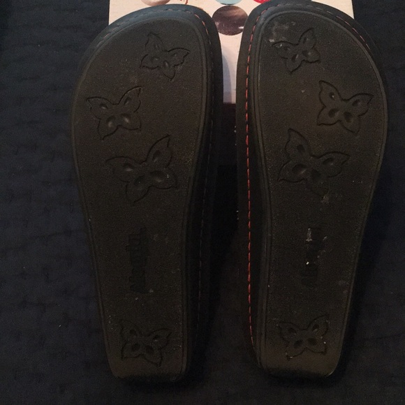 COPY - Alegria open back clogs, orange suede - Picture 7 of 7